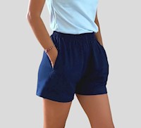 Short Dama Confy Azul acero